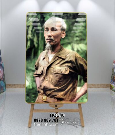 Tranh Bác Hồ Bác Giáp Bác Trọng HQC40