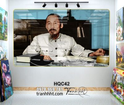 Tranh Bác Hồ Bác Giáp Bác Trọng HQC42