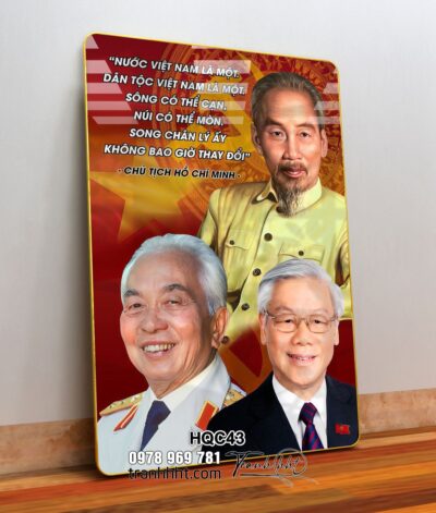 Tranh Bác Hồ Bác Giáp Bác Trọng HQC43