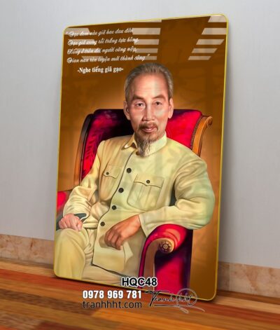 Tranh Bác Hồ Bác Giáp Bác Trọng HQC48