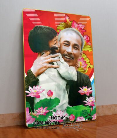 Tranh Bác Hồ Bác Giáp Bác Trọng HQC49