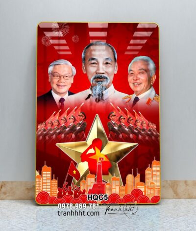 Tranh Bác Hồ Bác Giáp Bác Trọng HQC5