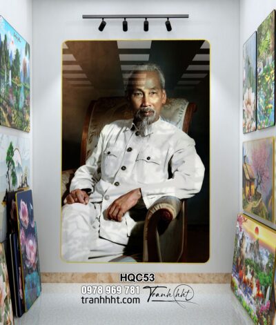 Tranh Bác Hồ Bác Giáp Bác Trọng HQC53