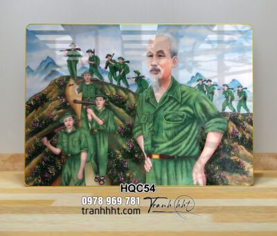 Tranh Bác Hồ Bác Giáp Bác Trọng HQC54