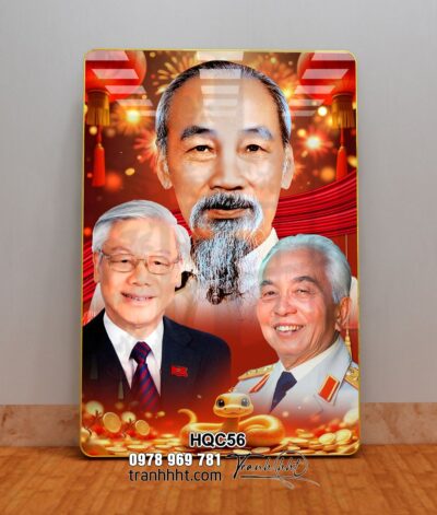 Tranh Bác Hồ Bác Giáp Bác Trọng HQC56