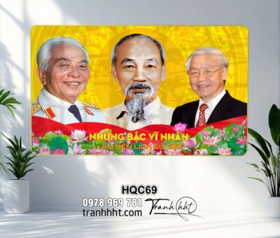 Tranh Bác Hồ Bác Giáp Bác Trọng HQC69