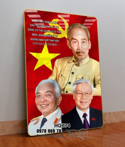 Tranh Bác Hồ Bác Giáp Bác Trọng HQC74