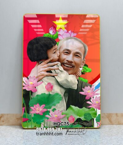 Tranh Bác Hồ Bác Giáp Bác Trọng HQC75