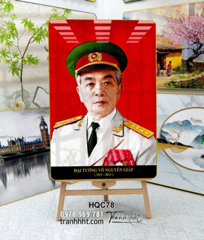 Tranh Bác Hồ Bác Giáp Bác Trọng HQC78