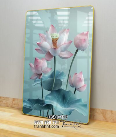 Tranh Hoa Sen Cá Chép HSQC117