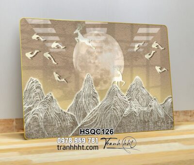 Tranh Hoa Sen Cá Chép HSQC126