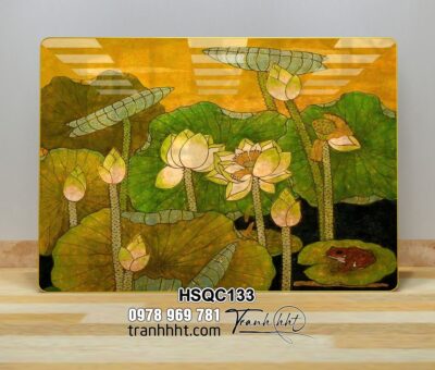 Tranh Hoa Sen Cá Chép HSQC133