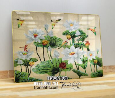Tranh Hoa Sen Cá Chép HSQC139