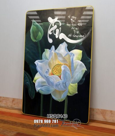 Tranh Hoa Sen Cá Chép HSQC140