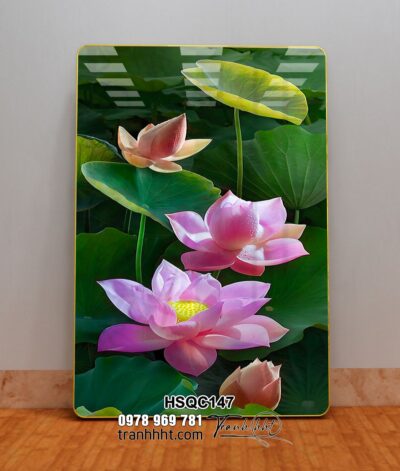 Tranh Hoa Sen Cá Chép HSQC147