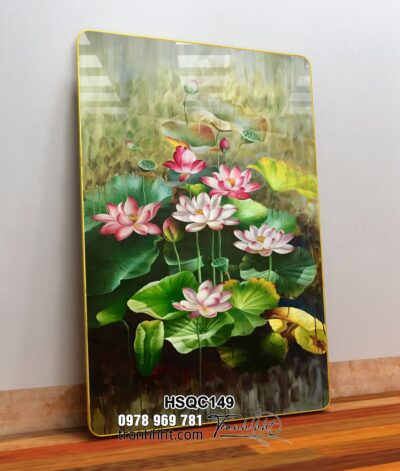 Tranh Hoa Sen Cá Chép HSQC149