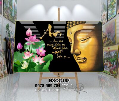 Tranh Hoa Sen Cá Chép HSQC163