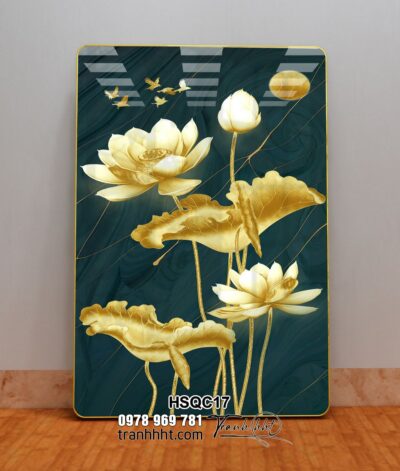Tranh Hoa Sen Cá Chép HSQC17