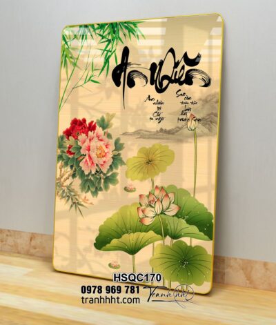 Tranh Hoa Sen Cá Chép HSQC170
