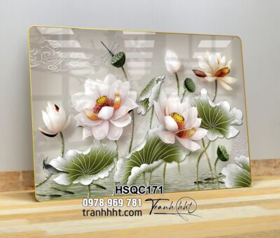 Tranh Hoa Sen Cá Chép HSQC171
