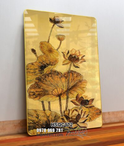 Tranh Hoa Sen Cá Chép HSQC172