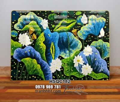 Tranh Hoa Sen Cá Chép HSQC182