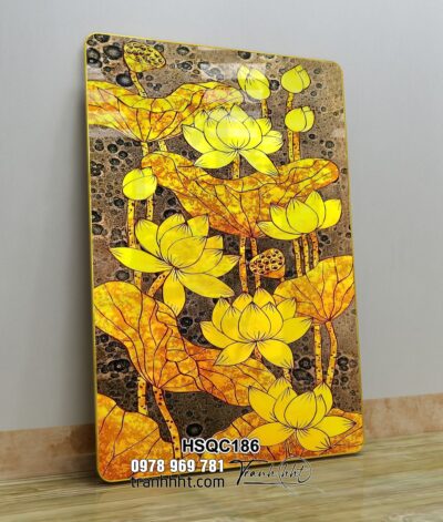 Tranh Hoa Sen Cá Chép HSQC186