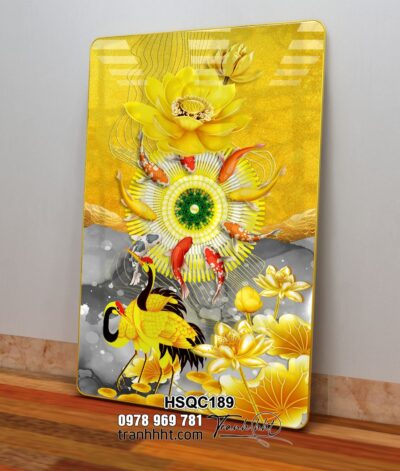 Tranh Hoa Sen Cá Chép HSQC189