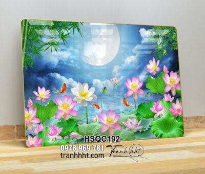 Tranh Hoa Sen Cá Chép HSQC192
