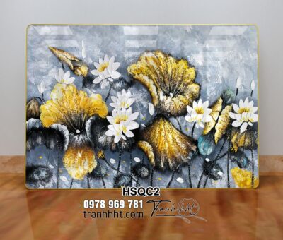 Tranh Hoa Sen Cá Chép HSQC2