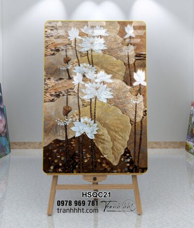 Tranh Hoa Sen Cá Chép HSQC21