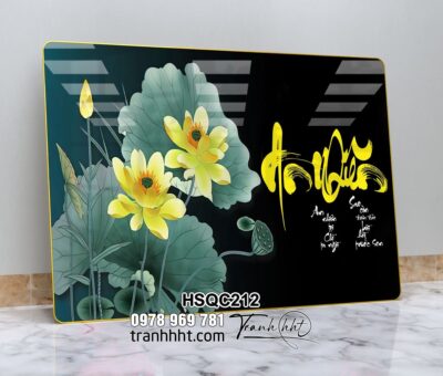 Tranh Hoa Sen Cá Chép HSQC212