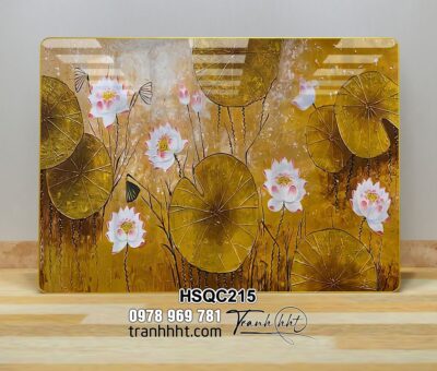 Tranh Hoa Sen Cá Chép HSQC215