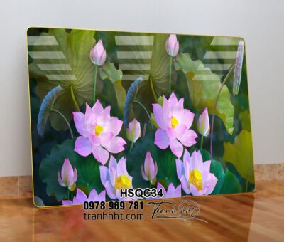 Tranh Hoa Sen Cá Chép HSQC34