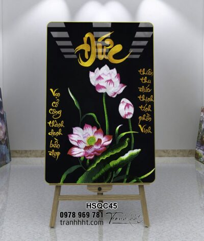 Tranh Hoa Sen Cá Chép HSQC45