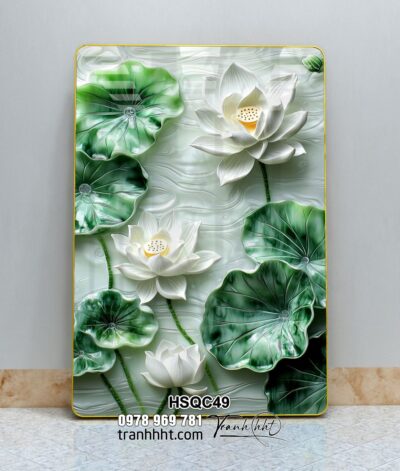 Tranh Hoa Sen Cá Chép HSQC49