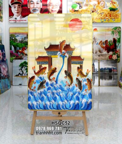 Tranh Hoa Sen Cá Chép HSQC52