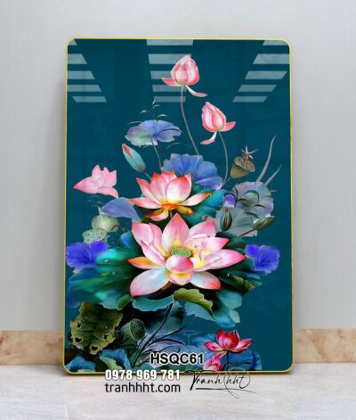 Tranh Hoa Sen Cá Chép HSQC61