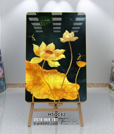 Tranh Hoa Sen Cá Chép HSQC62