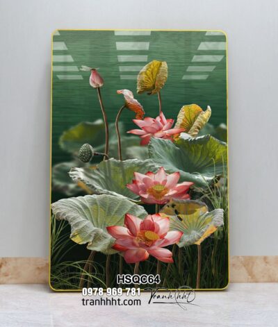 Tranh Hoa Sen Cá Chép HSQC64
