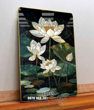 Tranh Hoa Sen Cá Chép HSQC65