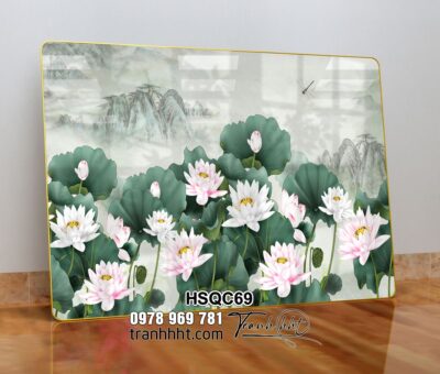 Tranh Hoa Sen Cá Chép HSQC69