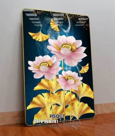 Tranh Hoa Sen Cá Chép HSQC7