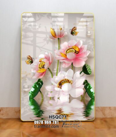 Tranh Hoa Sen Cá Chép HSQC71