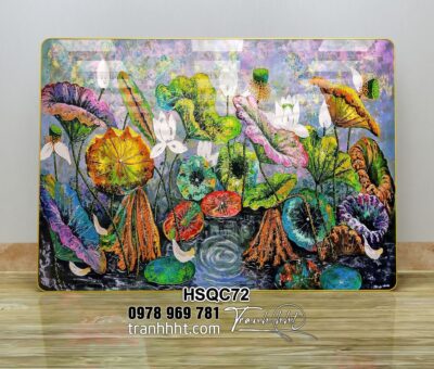 Tranh Hoa Sen Cá Chép HSQC72