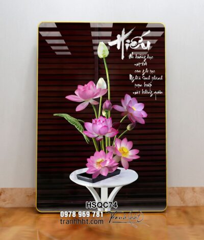 Tranh Hoa Sen Cá Chép HSQC74