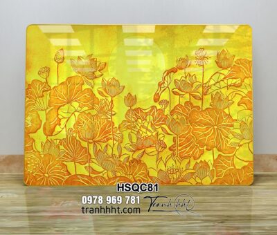 Tranh Hoa Sen Cá Chép HSQC81