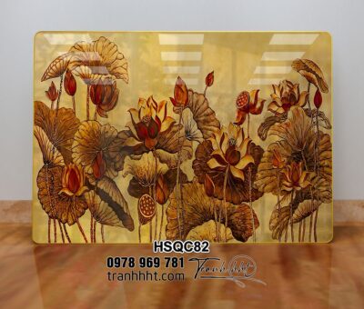 Tranh Hoa Sen Cá Chép HSQC82
