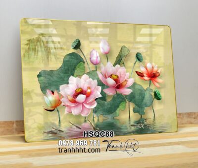 Tranh Hoa Sen Cá Chép HSQC88