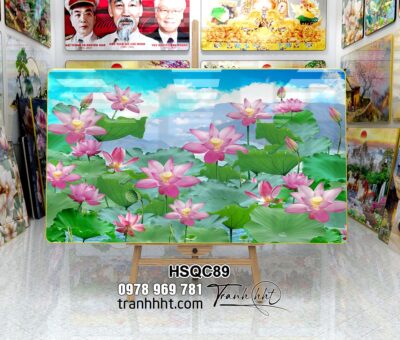 Tranh Hoa Sen Cá Chép HSQC89